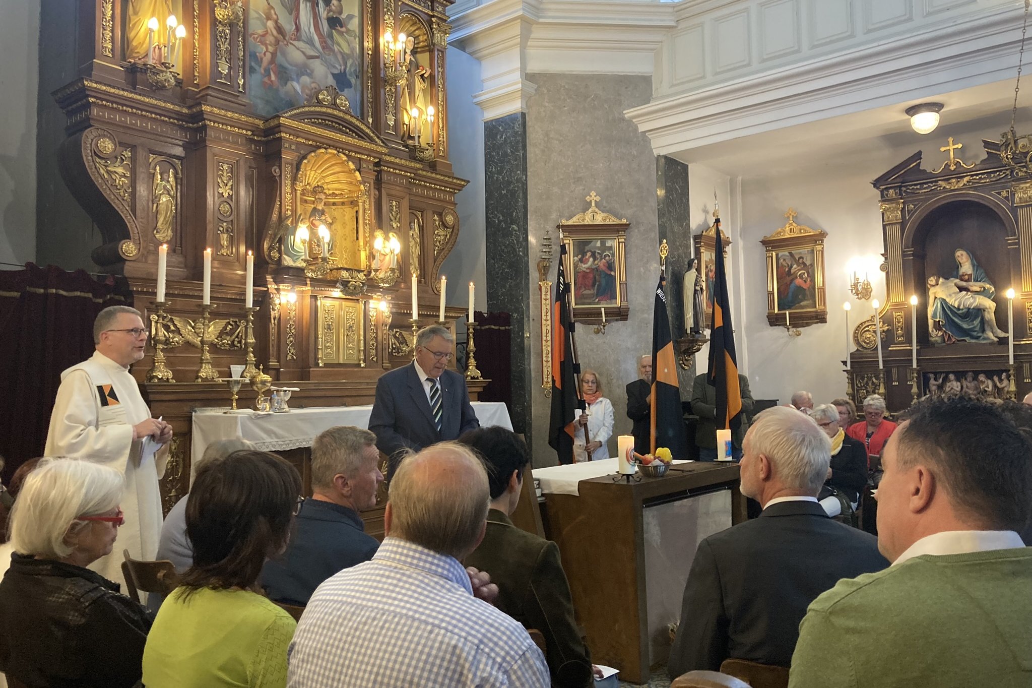 Gottesdienst in der St. Johannes-Nepomuk-Kapelle