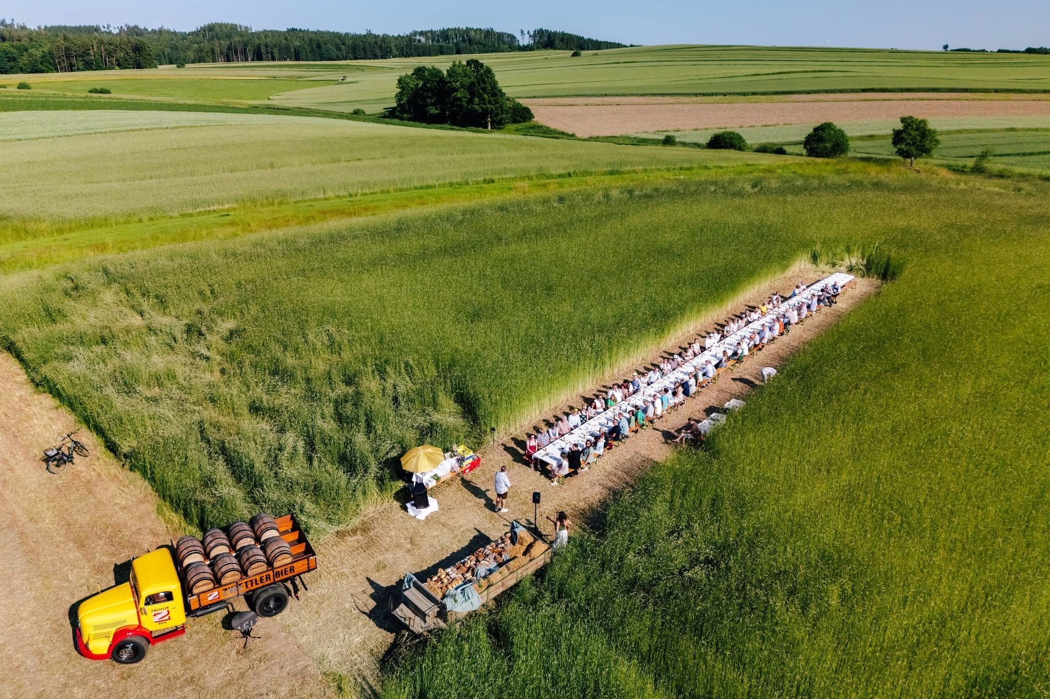 Ansicht der Veranstaltung aus der Luft