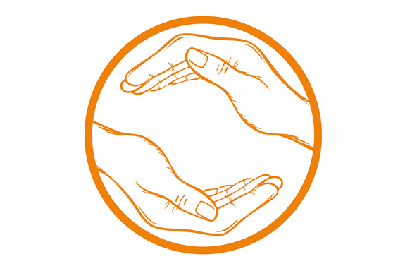 Symbolbild mit zwei Händen