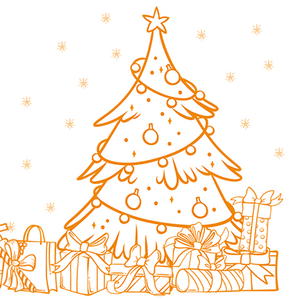 Weihnachtsbaum mit Geschenken